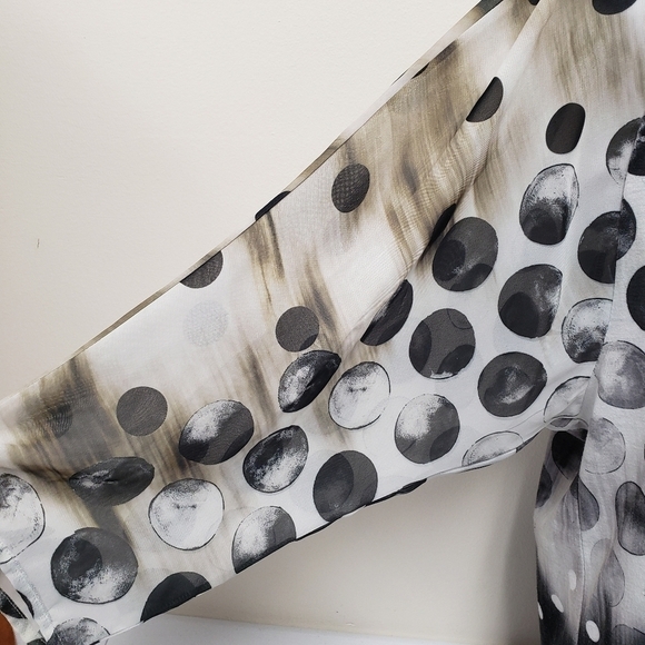 B.L.E.U. Circle Moons Top Size Large BLEU - Picture 4 of 6